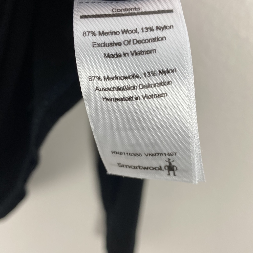 SOLD Smartwool Mens Merino 150 Baselayer 1/4 Zip in Black - Picture 4 of 7